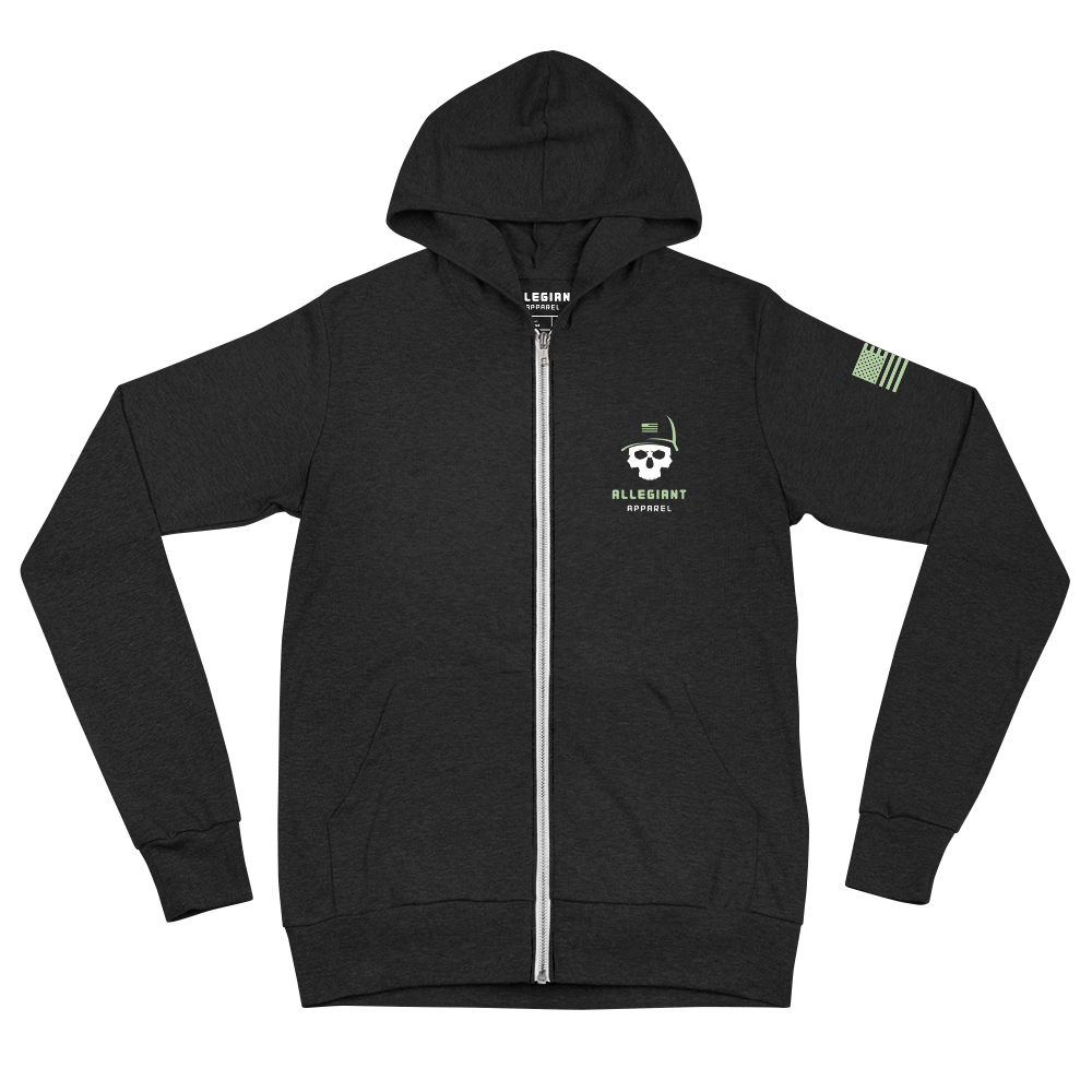American Flag Camo lightweight zip hoodie