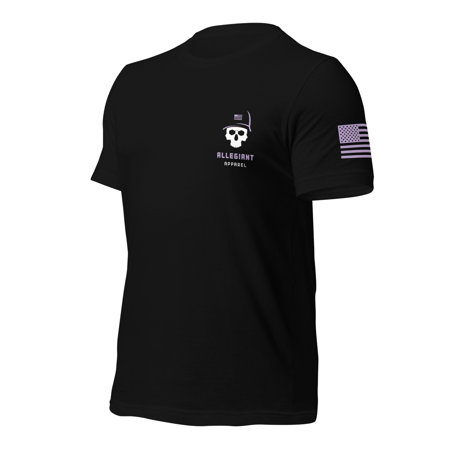 American Flag Purple/Green Camo T-Shirt