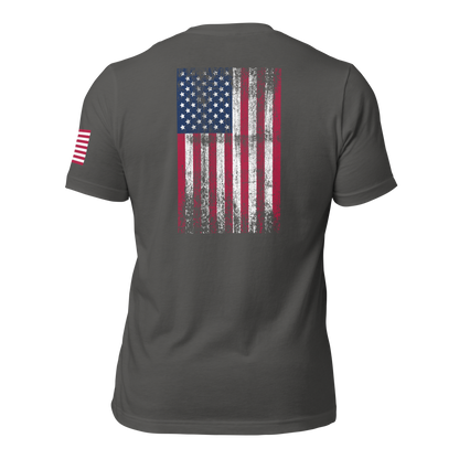 American Flag Full Color Weathered T-Shirt