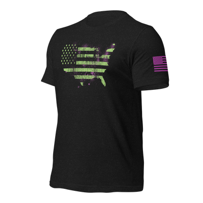Weathered States Neon Flag T-Shirt